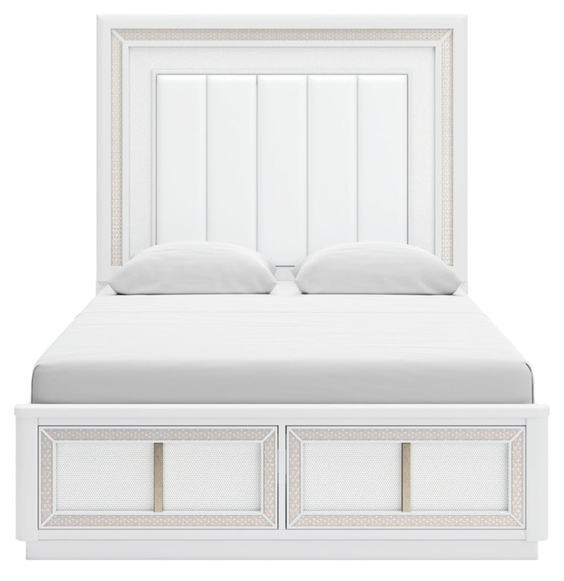 Chalanna Upholstered Storage Bed, Dresser, Mirror, Chest & Nightstand, Bedroom Set