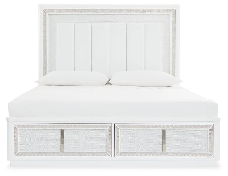 Chalanna Upholstered Storage Bed, Dresser, Mirror, Chest & Nightstand, Bedroom Set