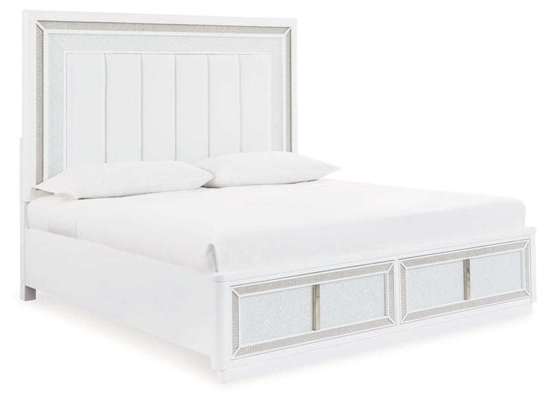 Chalanna Upholstered Storage Bed, Dresser, Mirror, Chest & Nightstand, Bedroom Set