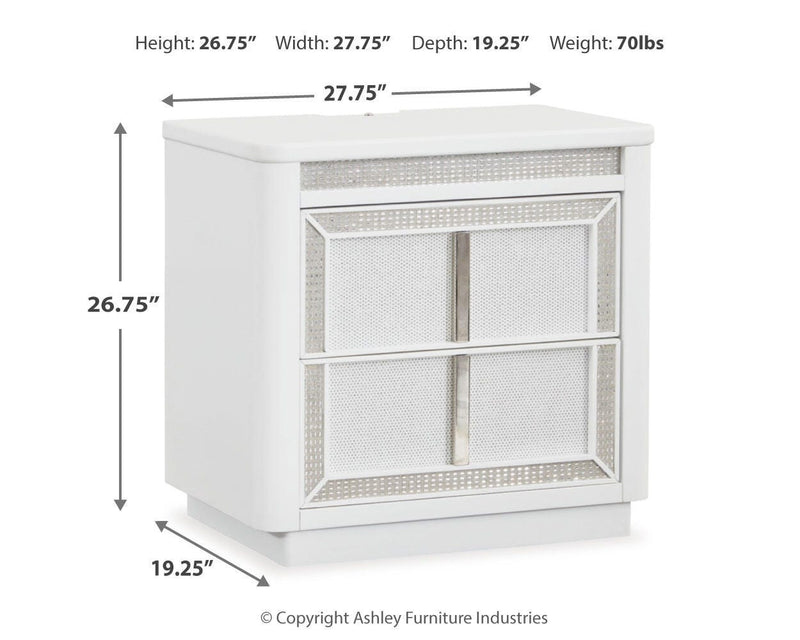 Chalanna Upholstered Storage Bed, Dresser, Mirror, Chest & Nightstand, Bedroom Set