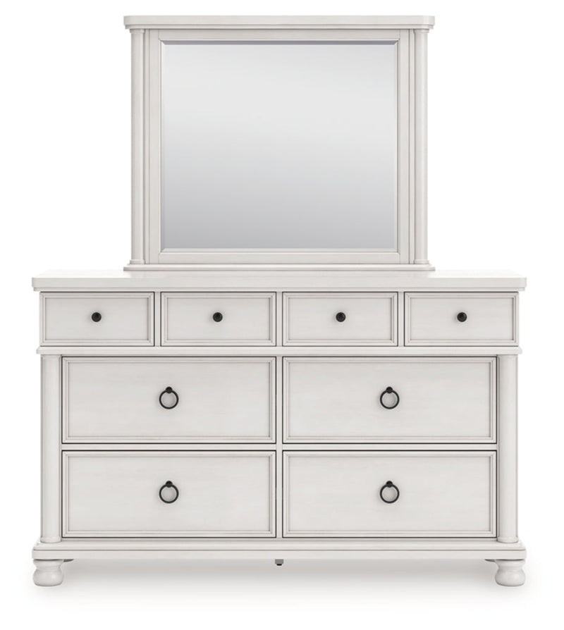 Rowlenstown Poster Bed, Dresser, Mirror & Nightstand, Bedroom Set