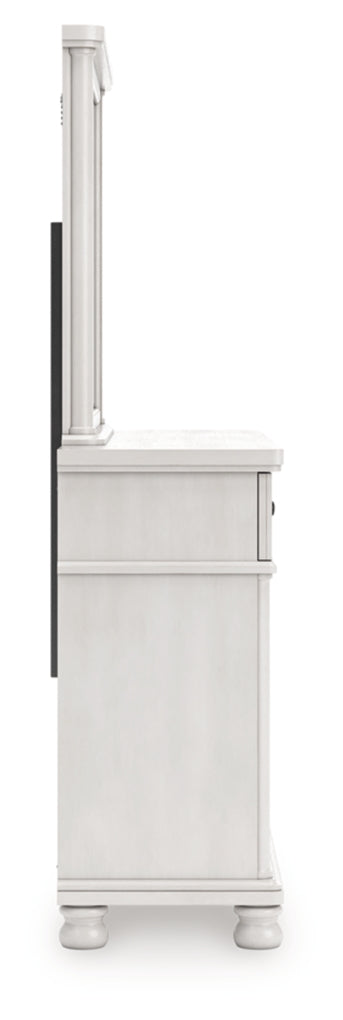 Rowlenstown Poster Bed, Dresser, Mirror & Nightstand, Bedroom Set