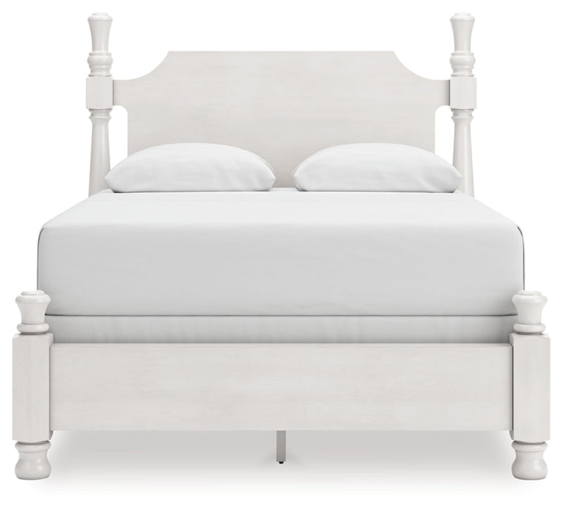 Rowlenstown Poster Bed, Dresser, Mirror & Nightstand, Bedroom Set