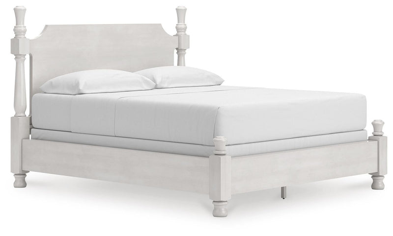 Rowlenstown Poster Bed, Dresser, Mirror & Nightstand, Bedroom Set