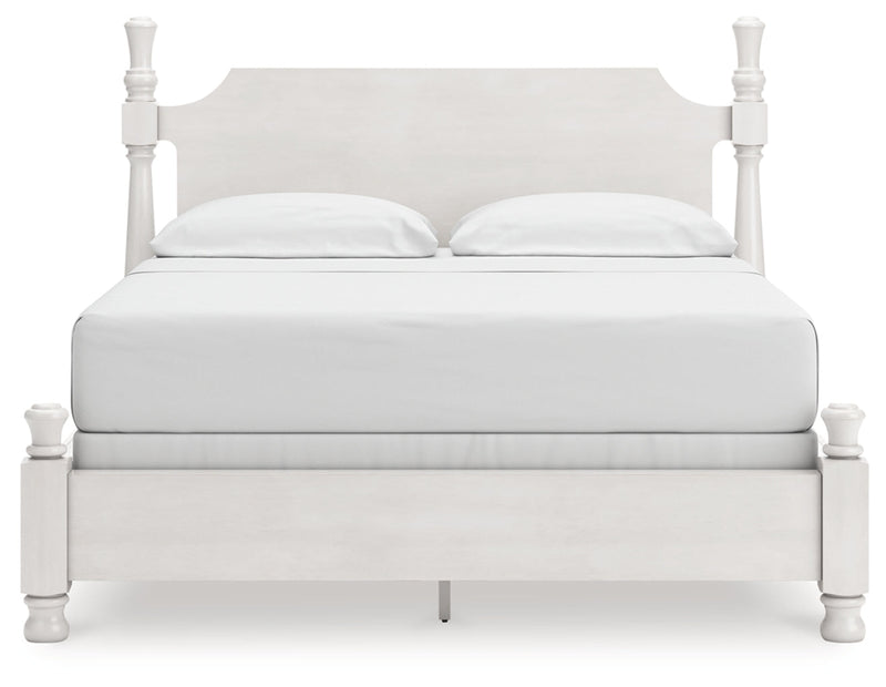 Rowlenstown Poster Bed, Dresser, Mirror & Nightstand, Bedroom Set