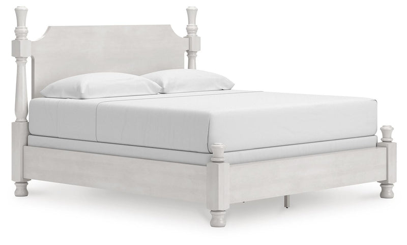 Rowlenstown Poster Bed, Dresser, Mirror & Nightstand, Bedroom Set