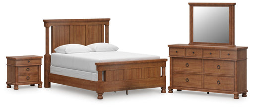 Rowlenstown Bedroom Sets Queen Mirrored Dresser and Nightstand Brown