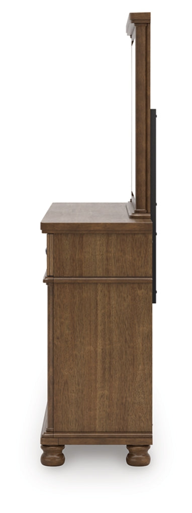 Rowlenstown Poster Bed, Dresser, Mirror & Nightstand, Bedroom Set