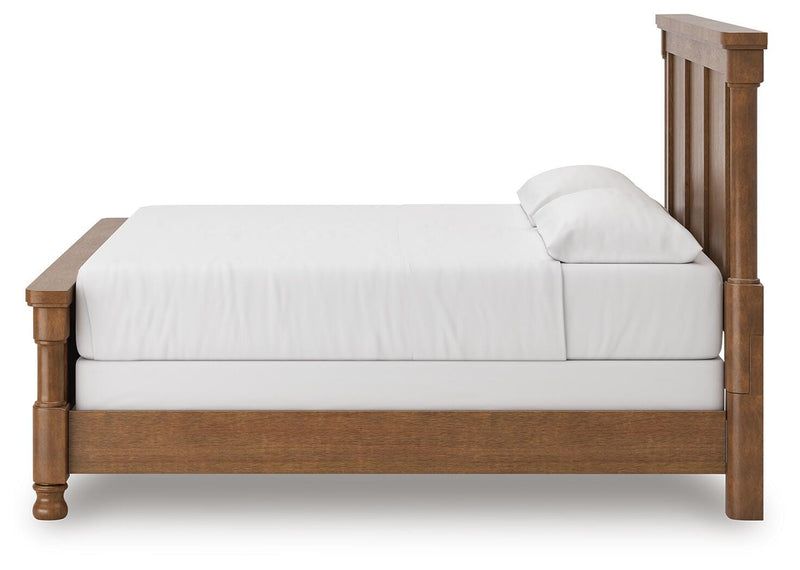 Rowlenstown Poster Bed, Dresser, Mirror & Nightstand, Bedroom Set