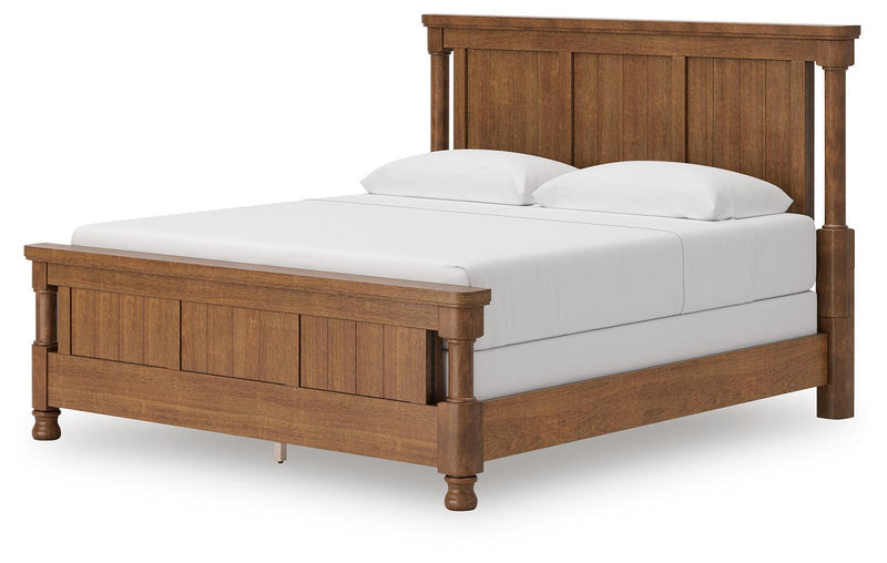 Rowlenstown Poster Bed, Dresser, Mirror & Nightstand, Bedroom Set