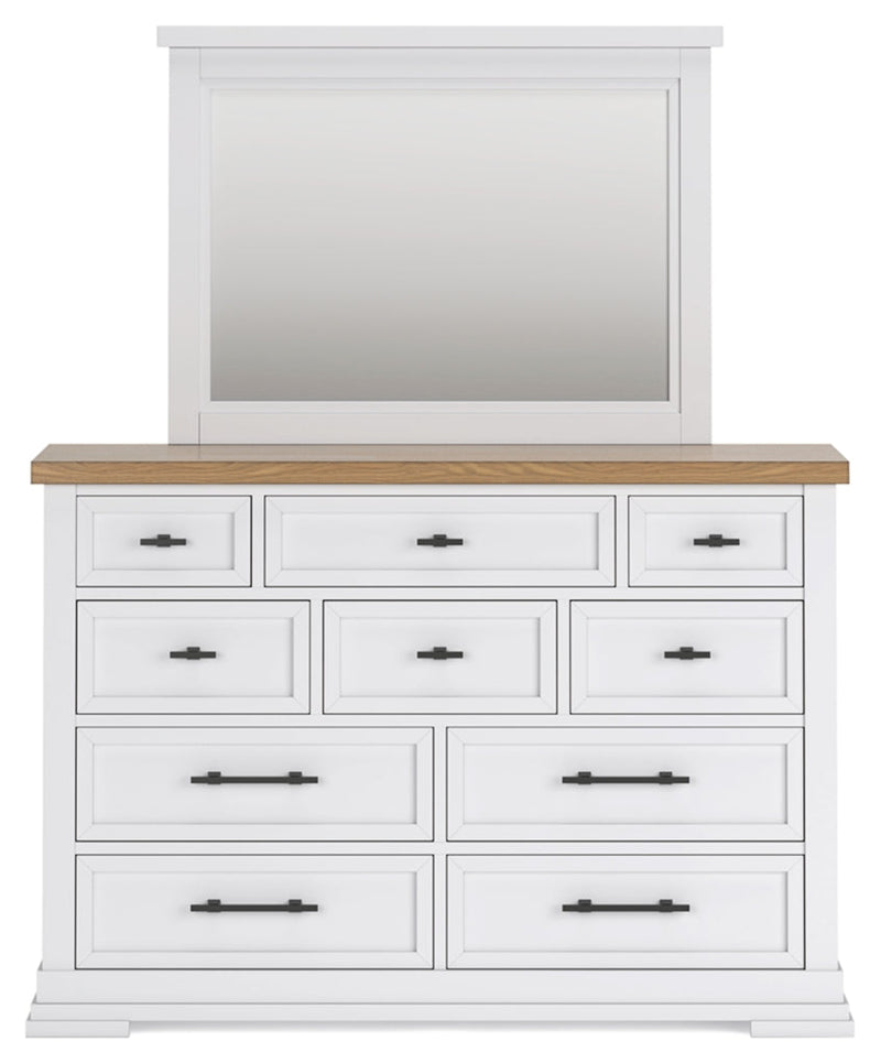 Ashbryn Panel Storage Bed, Dresser, Mirror, Chest & Nightstand, Bedroom Set