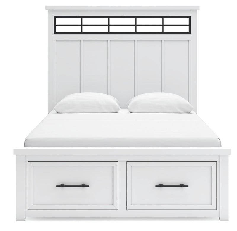 Ashbryn Panel Storage Bed, Dresser, Mirror, Chest & Nightstand, Bedroom Set