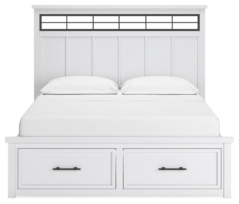 Ashbryn Panel Storage Bed, Dresser, Mirror, Chest & Nightstand, Bedroom Set