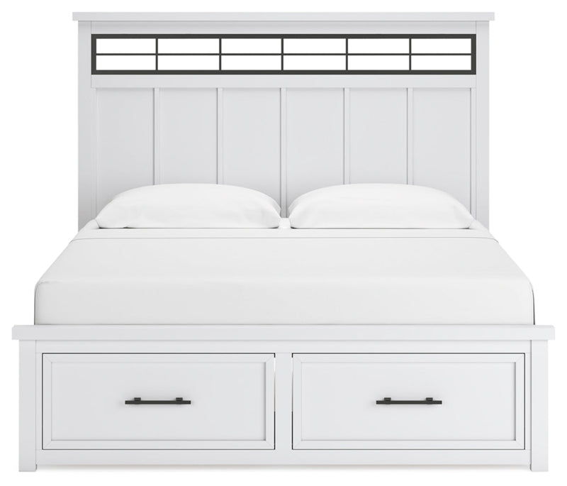 Ashbryn Panel Storage Bed, Dresser, Mirror, Chest & Nightstand, Bedroom Set