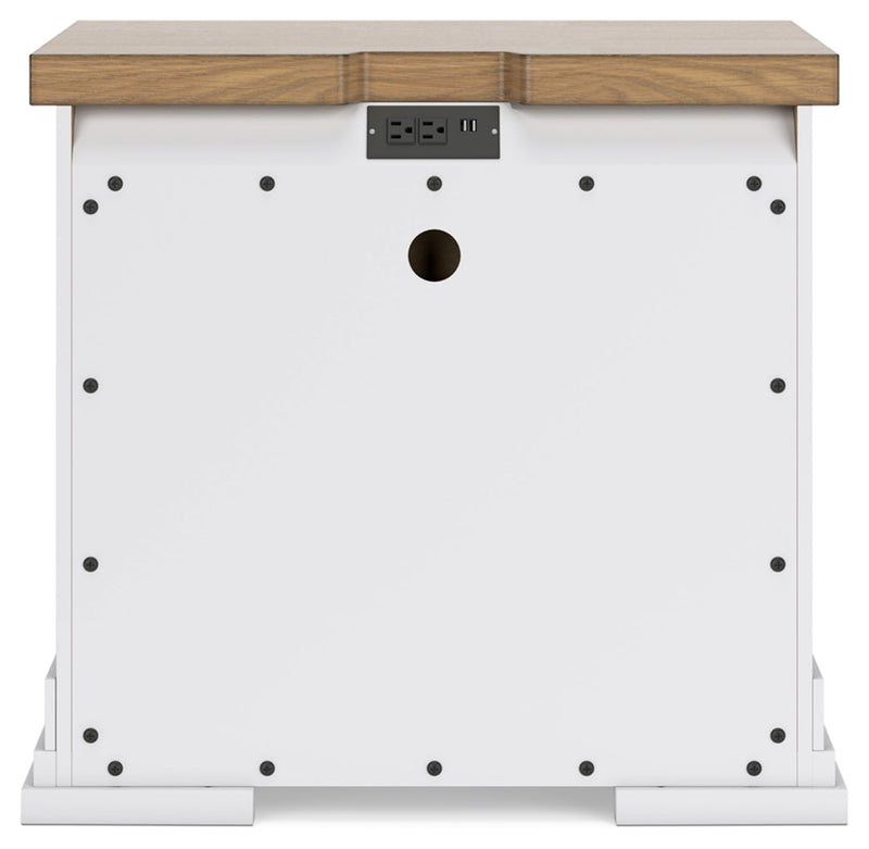 Ashbryn Three Drawer Night Stand