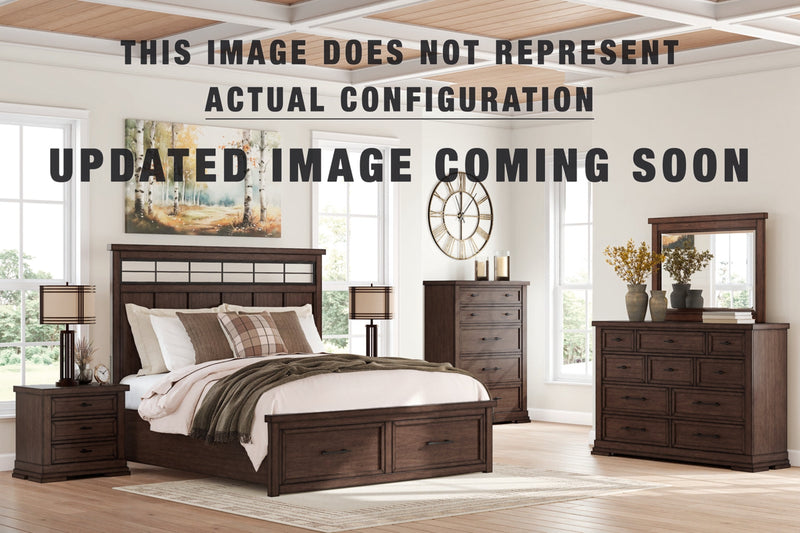 Taffenbrook Panel Storage Bed, Dresser, Mirror, Chest & Nightstand, Bedroom Set