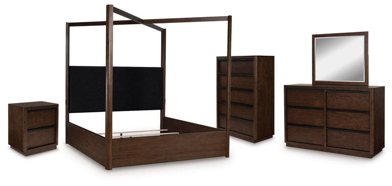 Dilenno Bed, Dresser, Mirror, Chest & Nightstand, Bedroom Set