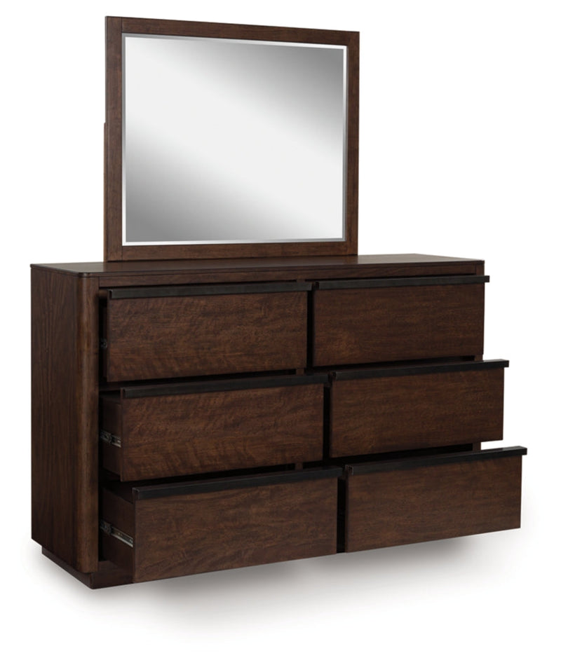 Dilenno Bed, Dresser, Mirror, Chest & Nightstand, Bedroom Set