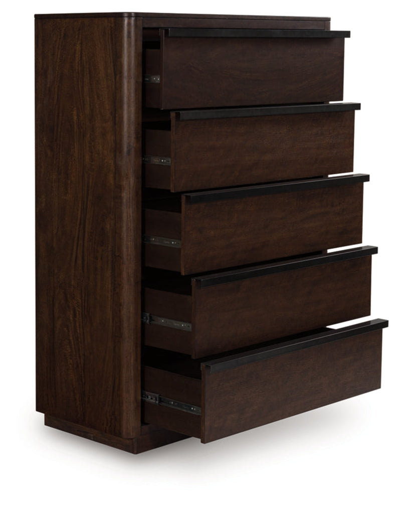 Dilenno Bed, Dresser, Mirror, Chest & Nightstand, Bedroom Set