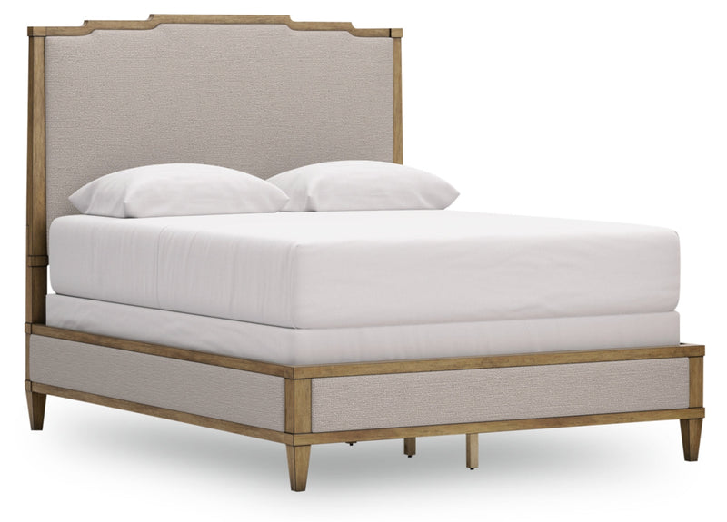 Sharlance Upholstered Panel Bed, Dresser, Mirror, Chest & Nightstand, Bedroom Set