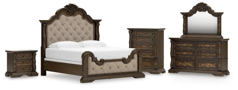 Maylee Bed, Dresser, Mirror, Chest & Nightstand, Bedroom Set