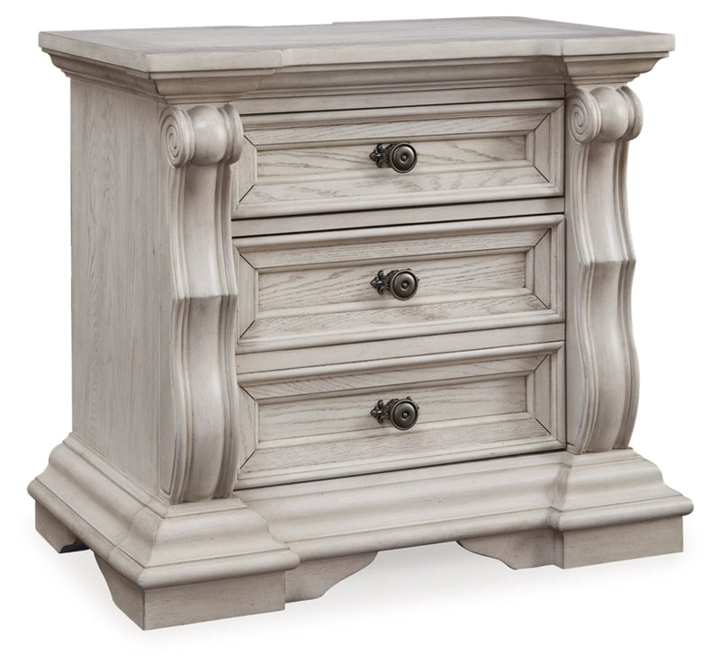 Bruchandi Upholstered Panel Bed, Dresser, Mirror & Nightstand, Bedroom Set