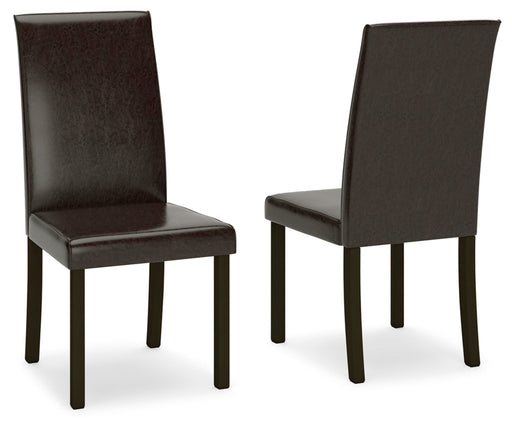 Kimonte Dining Upholstered Side Chair Dark Brown