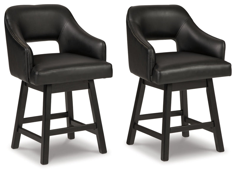 Tallenger Upholstered Swivel Barstool