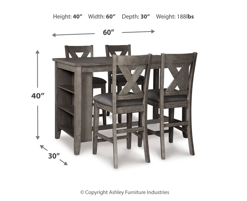 Caitbrook Dining Set (Up to 4 Barstools)