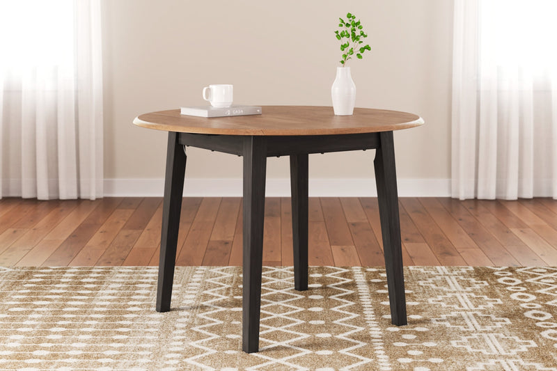 Gesthaven Round Dining Room Drop Leaf Table