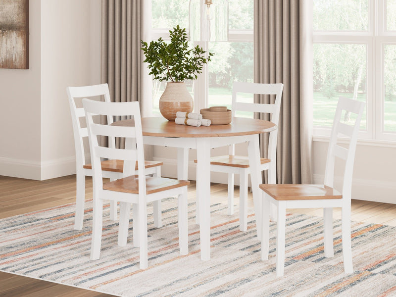 Gesthaven Dining Set (Up to 4 Barstools)