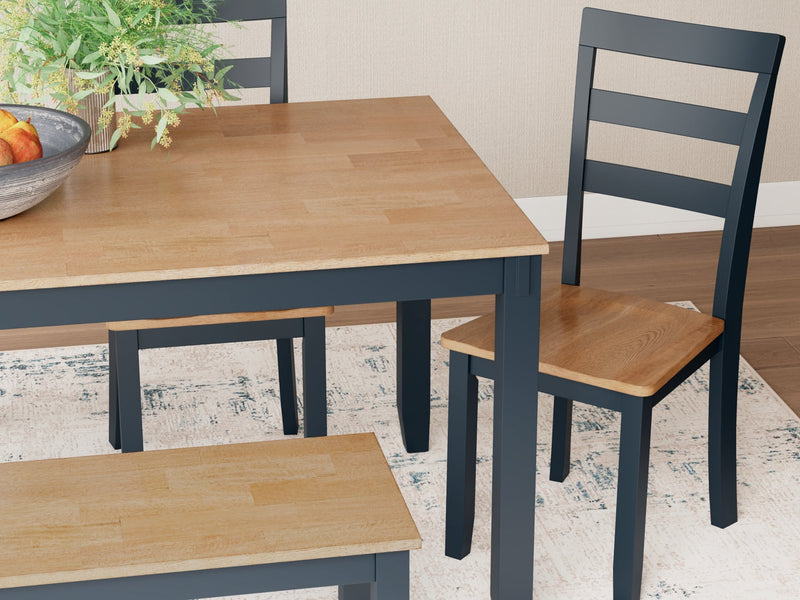 Gesthaven Dining Set (Up to 4 Barstools)