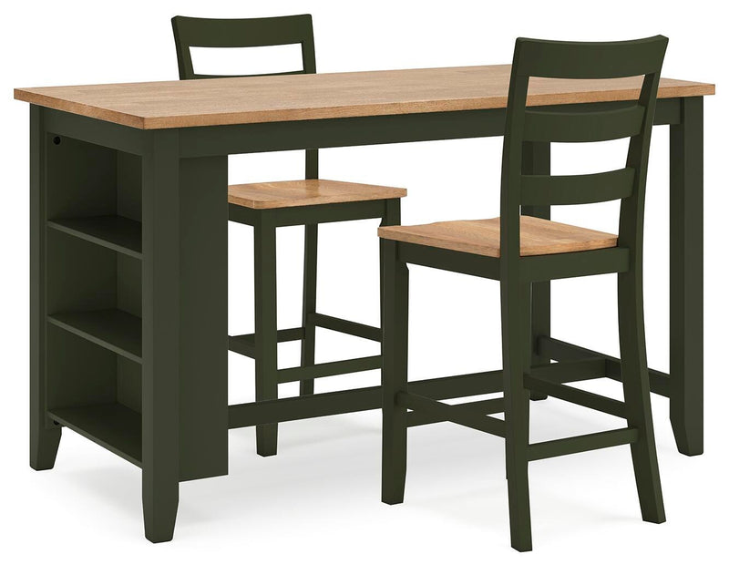Gesthaven Dining Set (Up to 4 Barstools)