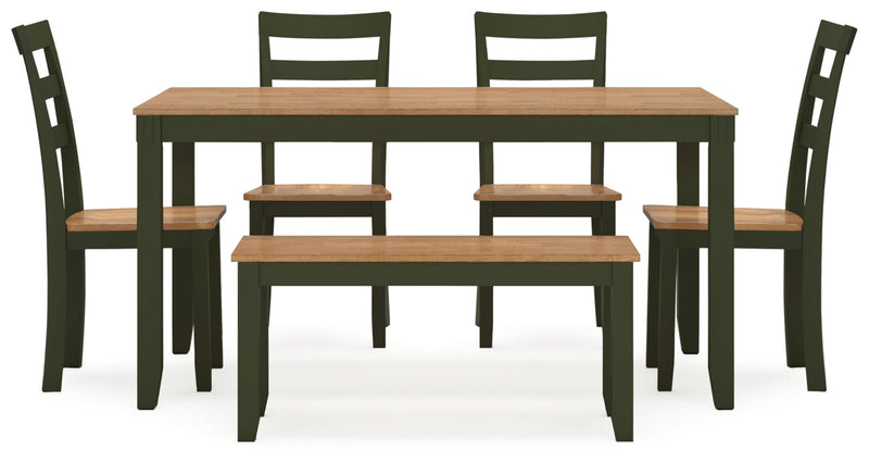 Gesthaven Dining Set (Up to 4 Barstools)