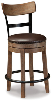 Pinnadel Upholstered Swivel Barstool Default Title