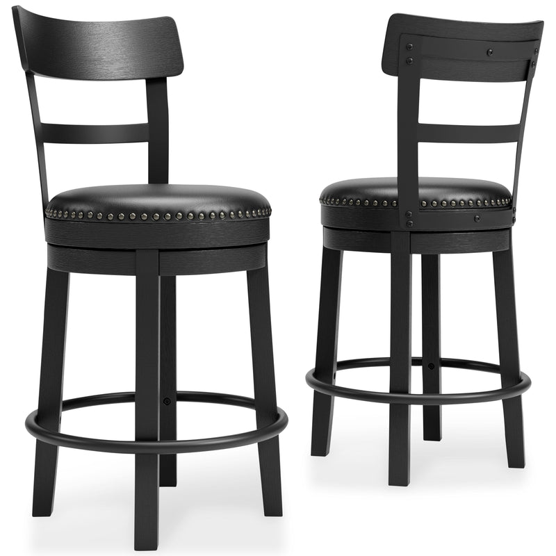 Valebeck Bar Stools Counter Height Bar Stool Black
