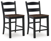 Valebeck Bar Stools Barstool (2 CN) Black Brown