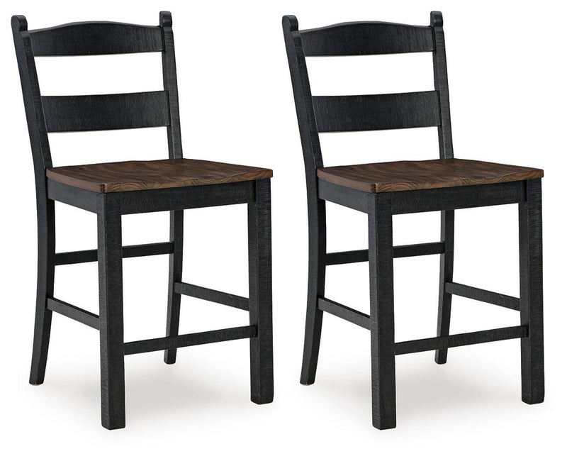 Valebeck Bar Stools Barstool (2 CN) Black Brown