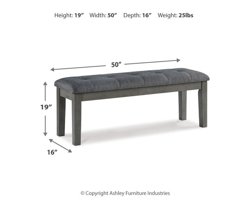 Hallanden Large Upholstered Dining Room Bench