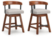 Ralene Upholstered Barstool Upholstered Swivel Barstool