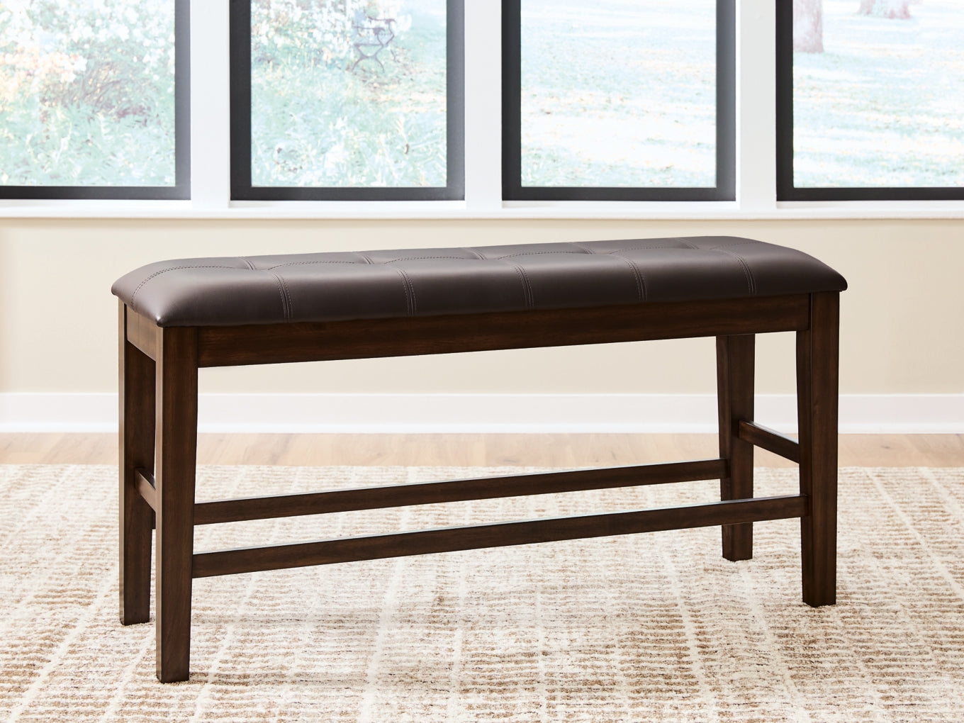 Haddigan DBL Counter Upholstered Bench