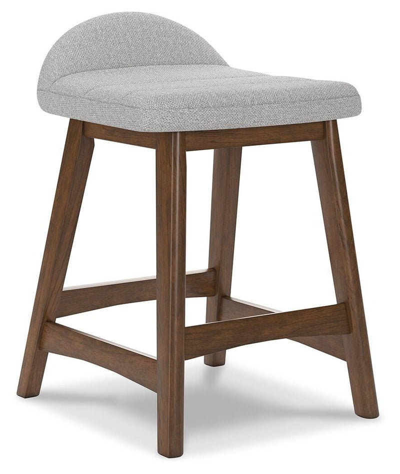 Lyncott Bar Stools Light Gray Brown