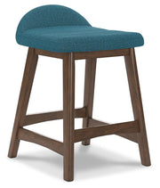 Lyncott Bar Stools Blue Brown