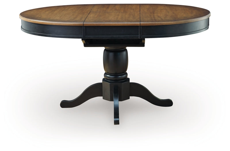 Loganeer Oval Dining Room Butterfly Extension Table