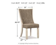Bolanburg Dining Table and 4 Chairs and Bench with Storage