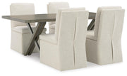 Krystanza Dining Sets Dining Table and 4 Chairs