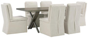 Krystanza Dining Sets Dining Table and 6 Chairs