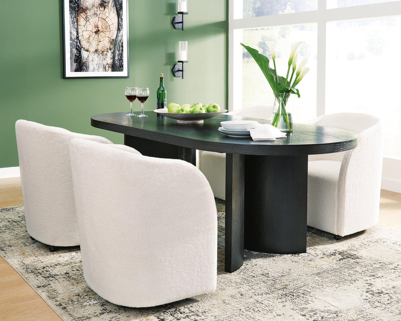 Rowanbeck Dining Sets Dining Table and 4 Chairs