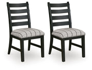 Ridgester Dining Chairs Dining Chair Beige Black