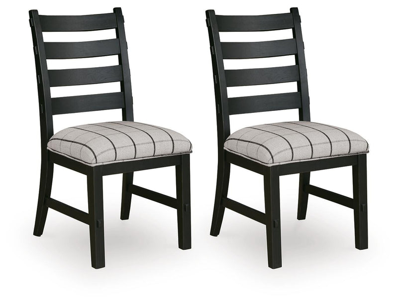 Ridgester Dining Chairs Dining Chair Beige Black